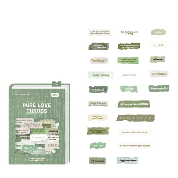 lanema 50Pieces English Letter Sticker Great For Scrapbooking And Diary Embellishment