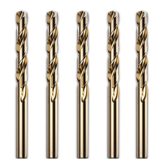 lanema 5Pcs 2/3/4/5/6/7/8/9/10mm M42 HSS Twist Drill Bit Set High Cobalt Drill Bit