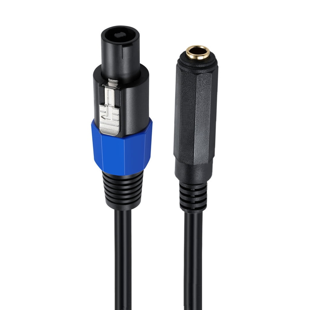 lanema 6.35mm 1/4" Female to Speakon Male Connector Cable Speaker Conversion Adapter