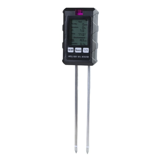 lanema 6 in 1 Soil Tester with LCD Display Easy Carry Soil Testing Device for Moisture Fertility Temperature & Monitoring