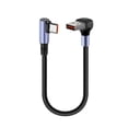 thumbnail image 1 of lanema 66W Short Data Cable Nylon Elbow USB to Type C Fast Charging Cable for Power, 1 of 9