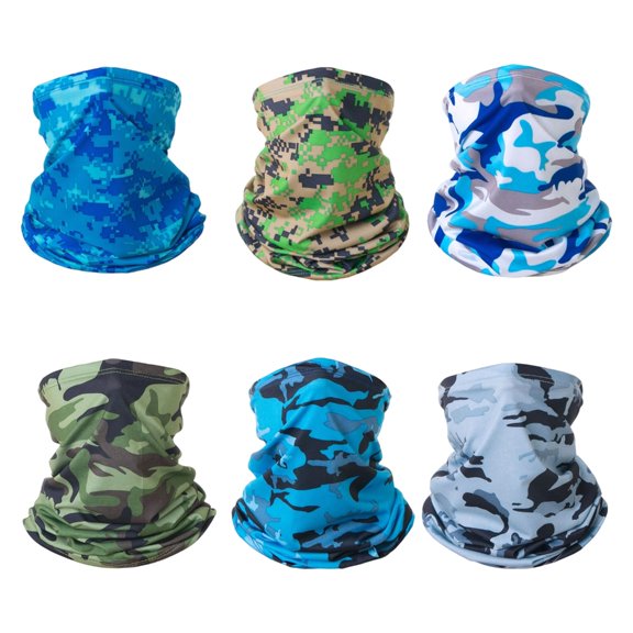 lanema 6PCS Breathable Sun Protective Face For Cycling Running Outdoor Activity