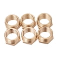 thumbnail image 1 of lanema 6pcs 3/4in Male Thread to 1/2inch Female Thread Pipe Fitting Reducing Nipple Replacement Brass Bushing Reducer Adapter, 1 of 7