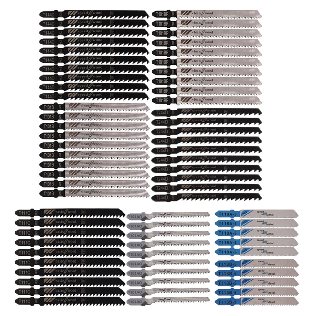 lanema 70pcs Assorted Jigsaws Blading Set Carbon Steel for Woodworking Aluminum Cutting