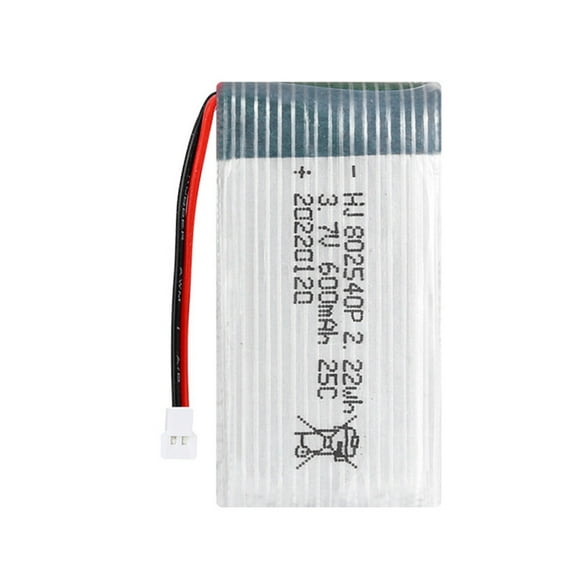 lanema 802540P 3.7V 600mAh 25C Lipo Battery for Quadcopter Drones Car Boats Rechargeable