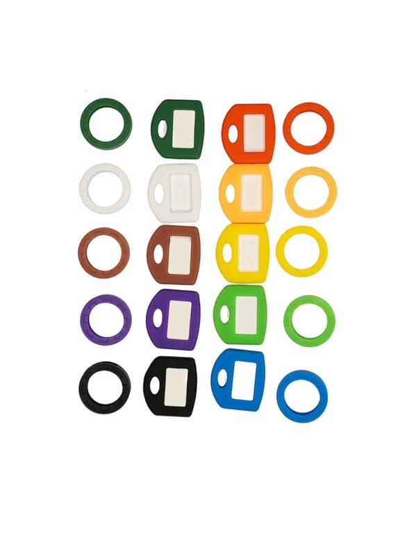 80Pieces Silicone Key Identification Covers Key Marking Set Random Color Key Caps Suitable for Home and Office Use