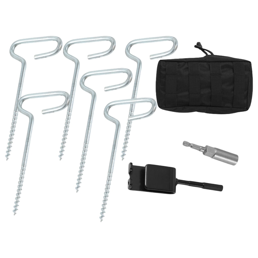 lanema 9pcs Metal Tent Pegs Tent Nails Tent Stakes Snow Pegs Outdoor Camping Pegs