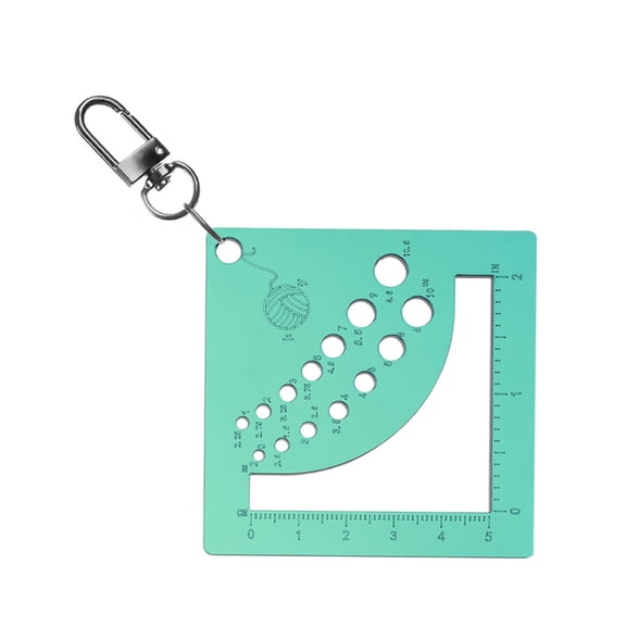 lanema Square Knitting Tool Crochet Hook Knitting Needle Gauge for Crochet Measuring