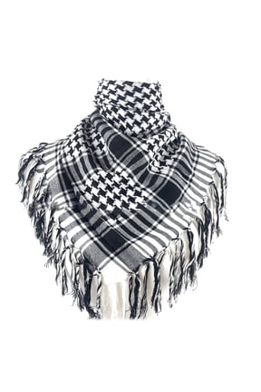 Adult Arab Style Dustproof Scarf with Lattice Pattern Square Keffiyeh Headscarf