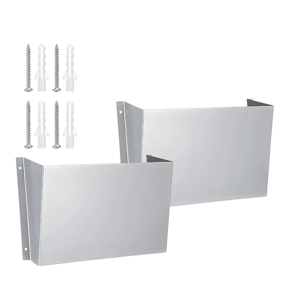 lanema Aluminum Alloy Truck Side Panel File Organizers Storage Shelf Wall Mount Storage Rack File/Binder/Paper Holder