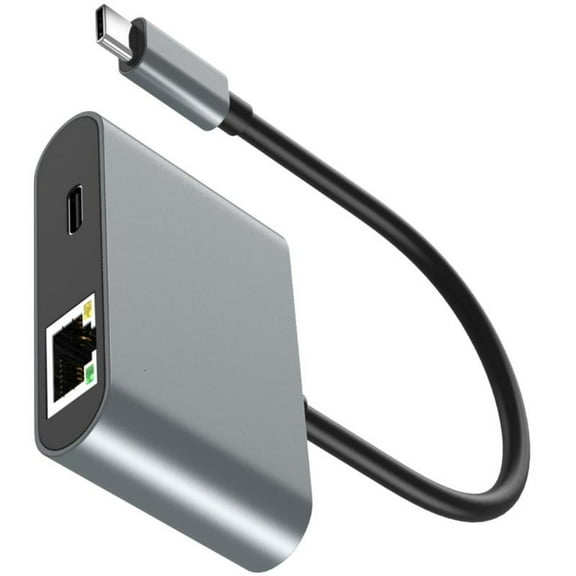 lanema Aluminum Alloy USB C to Ethernet Adapter Conversion Adapter for Laptops 1000Mbps LAN Connection and Power Delivery