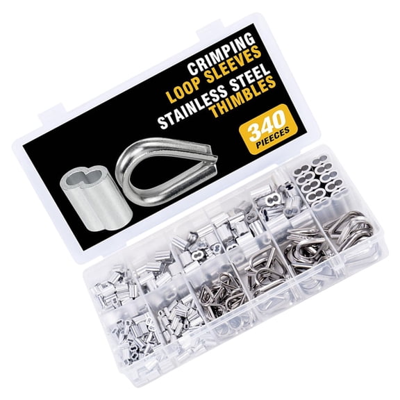 lanema Aluminum Crimping Looping Sleeve Wire Rope Ferrule 8 Shaped Double Hole Clamp