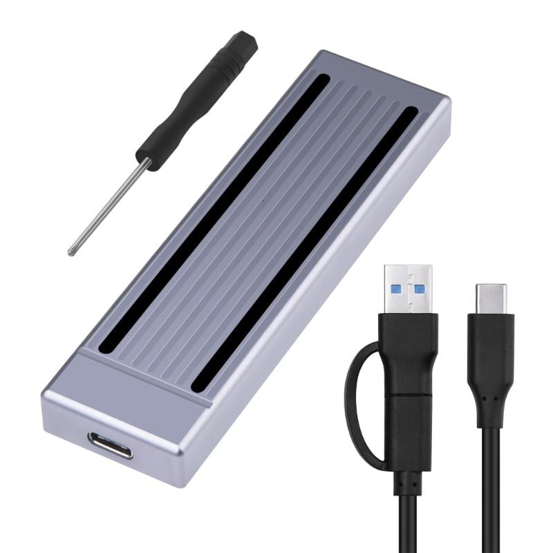 lanema Aluminum M.2 SSD Enclosure Illuminates M.2 NVMe Hard Drive Enclosure Suitable for 2230 2242 2260 2280 SSD Box