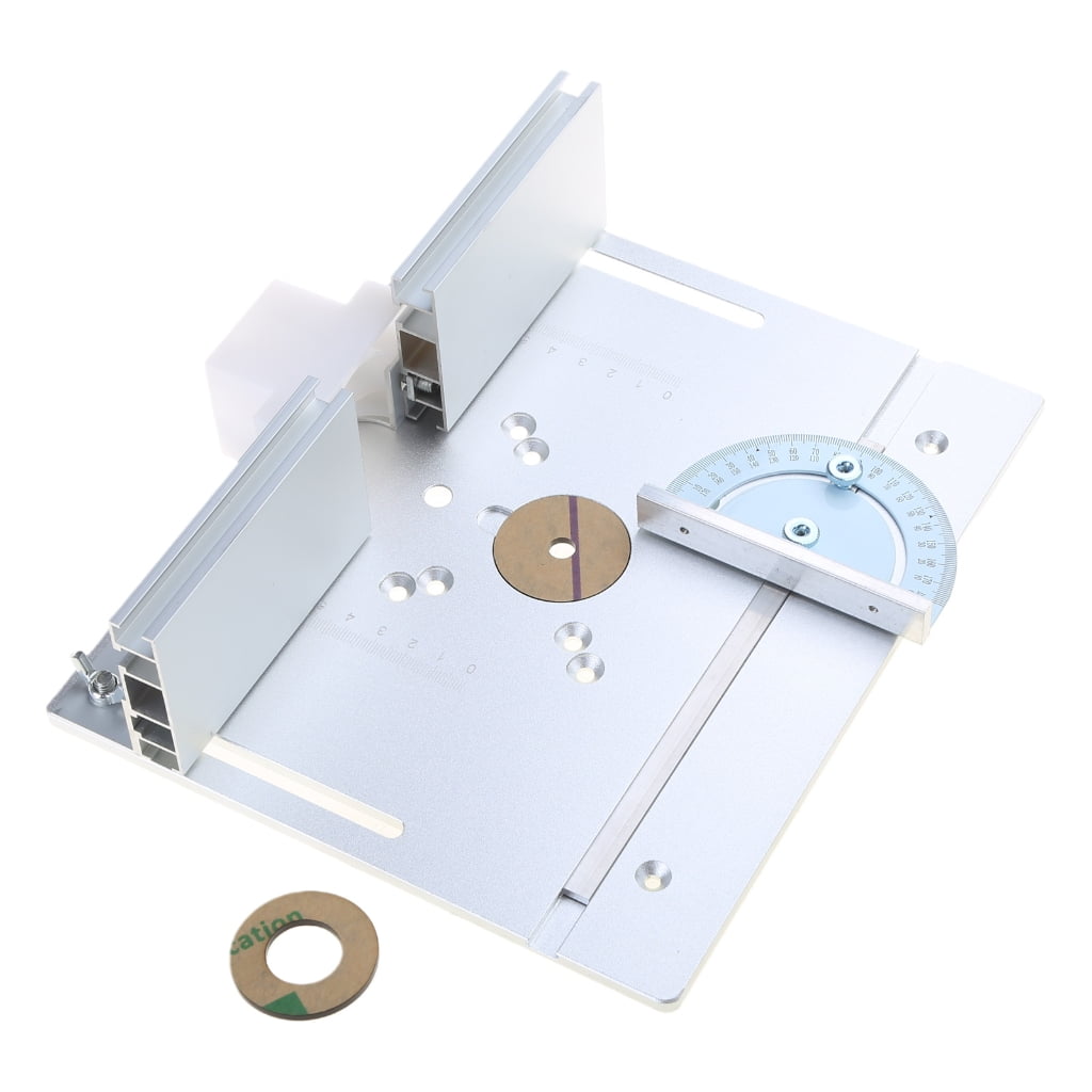 lanema Aluminum Router Table Insert Plate Miter Gauge For Woodworking Benches Table