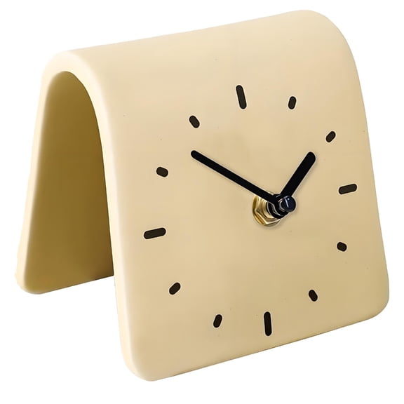 lanema Analog Table Clock on Stand,Decorative Desk and Shelf Clocks Small Silents Bedside Clocks for Bedroom Living Room Decors