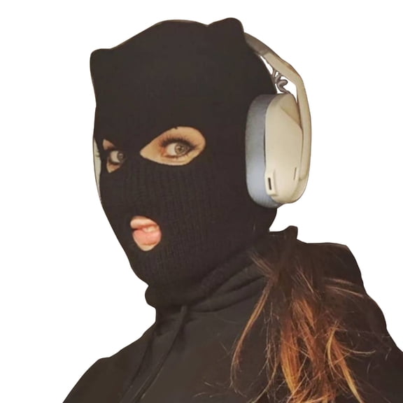 lanema Balaclava Hat Horrid Cap Crocheted Hat for Women Men Picture Props Scary Robber Cap Party