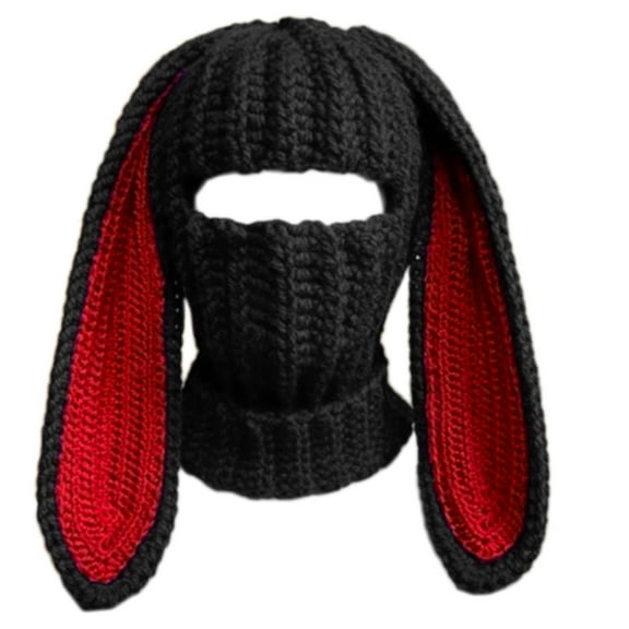 lanema Balaclava Long Bunny Ears Hat Rabbit Ears Balaclava Beanie Hat