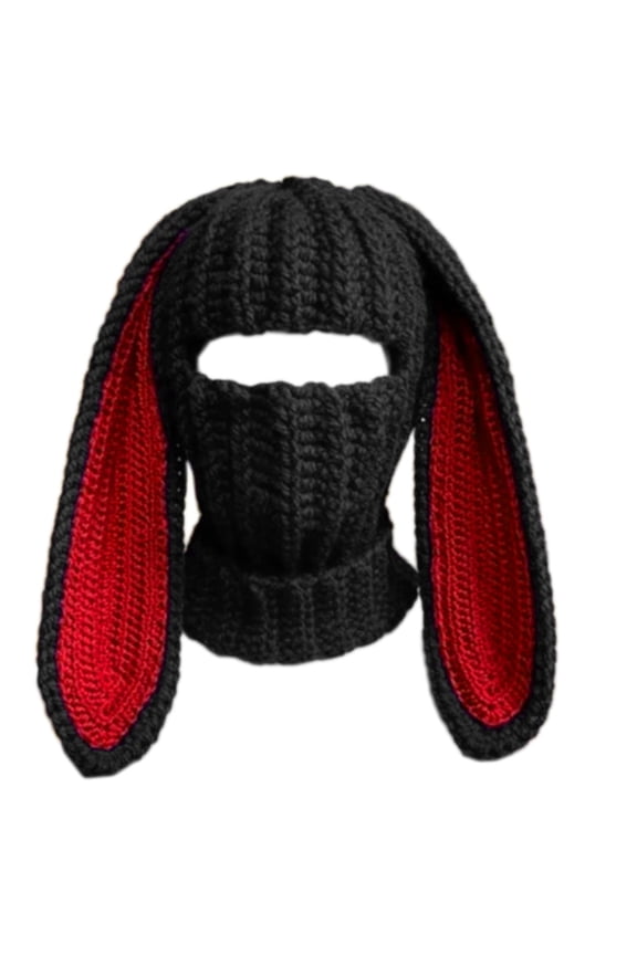 Balaclava Long Bunny Ears Hat Rabbit Ears Balaclava Beanie Hat