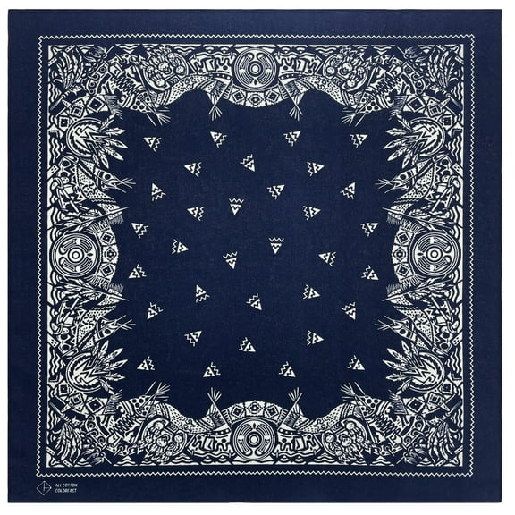 lanema Bandanas Hiphop Neck Scarf Western Printing Headscarf Women Music Festival Headwrap Dancing Party Hairscarf Handkerchief