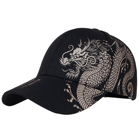 lanema Baseball Hats for Men Cool Dragon Pattern Fashion Hat Sun Cap for Women