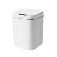 thumbnail image 1 of lanema Bathroom Trash Can with Lid Garbage Can Slim Smart Trash Can Small Plastic Trash Bin Narrow Motion Sensor Trash Can, 1 of 19