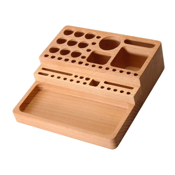 lanema Beechwood Craft Organizers Storage Rack for DIY Tool Workshop Use