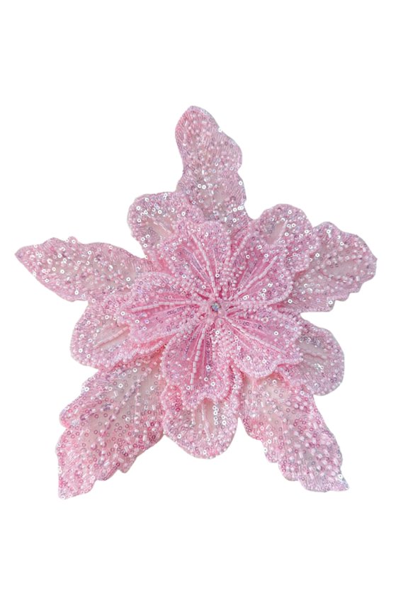 Blingbling Flower Patches Sew on Bannner Repair For Clothing Applique Patches Jeweled Patches Sew On Craft
