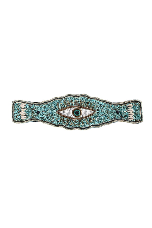 Bohemian-Style Women Belt for Dress Turquoise-Beaded Waist Belt Ethnic Corset Belt Elastic Girdle Belt Lady Accessories