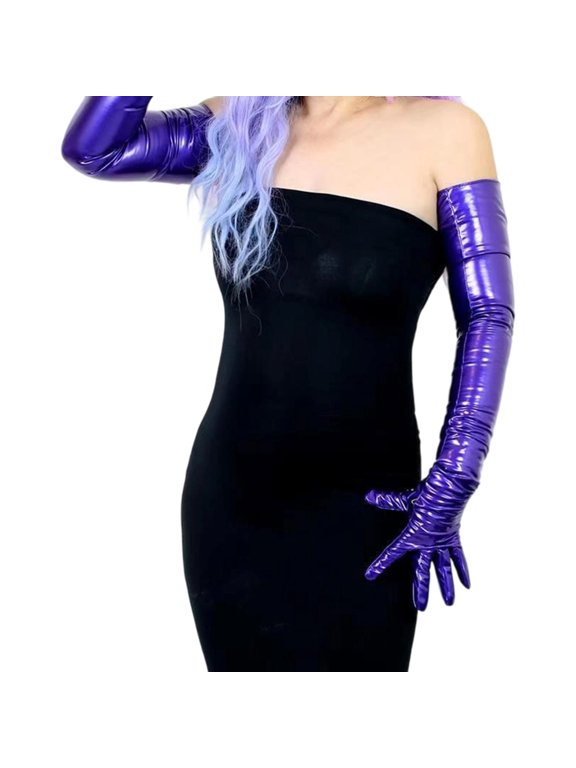 Bold Color Choices Smooth Full Length Gloves Photography Prop Durable Faux