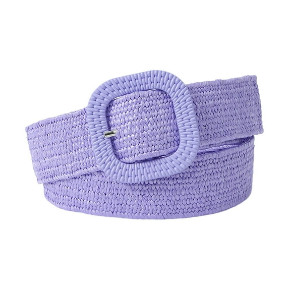 lanema Braided Women Belt Wide Bohemian Belts Designer Adjustable Buckle Waist Belt