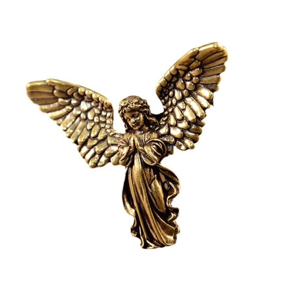 lanema Brass Sculpture Office Decoration Figurine Six Winged Angel