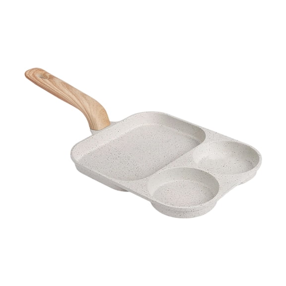 lanema Breakfast Cookware 3 in 1 Nonstick Aluminum Alloy Eggs Frying Pan with Ergonomic Handle And Fast Heating Technology