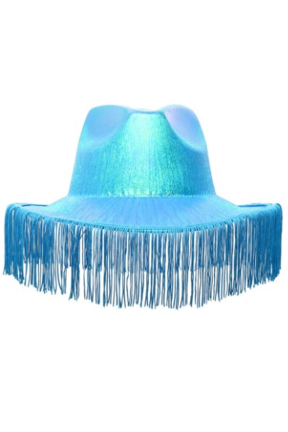 Bride Hat Tassel Cowgirl Hat Bridal Fedora Hat Bachelorette Party Hat