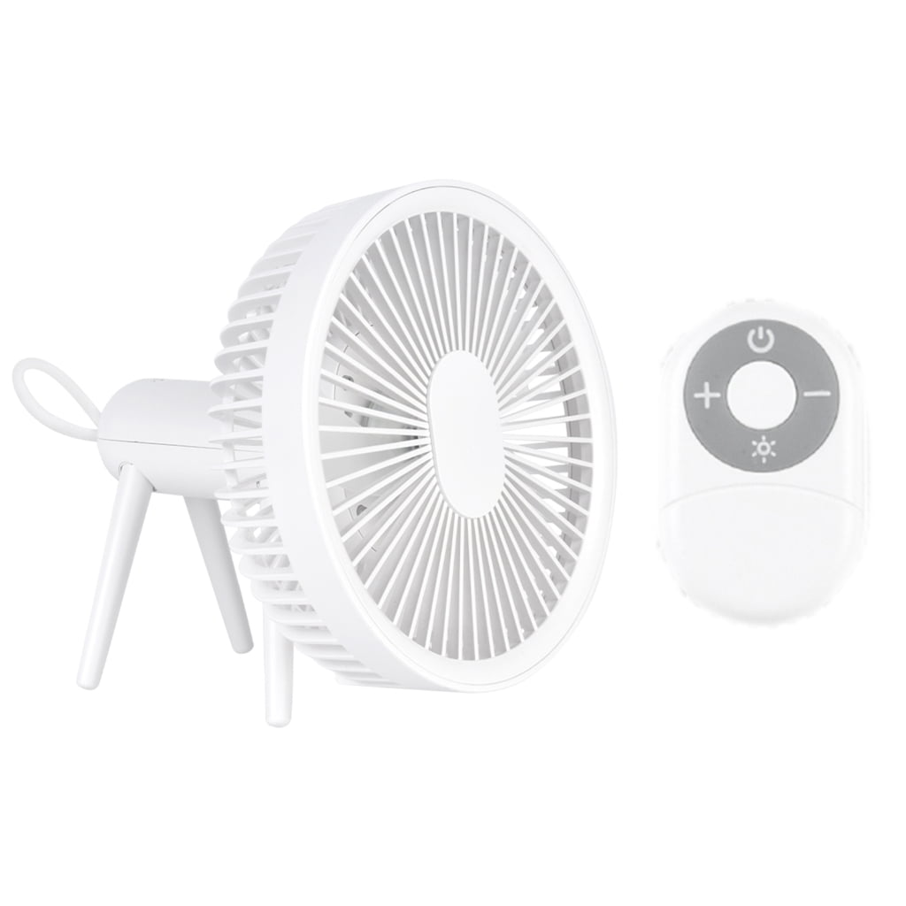 lanema Camping Fan with LED Lantern Tent Light Portable Rechargeable USB Desk Fan