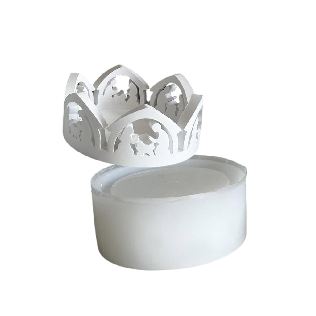 lanema Candlestick Silicone Mold for Festival Celebrations Plaster Candle Holder Mould