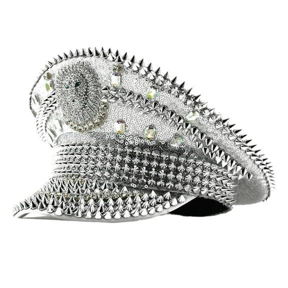 lanema Captain Hat Yacht Boat Hat Marine Officer Hat Navigational Headwear for Party Role Playing Marine Outfits