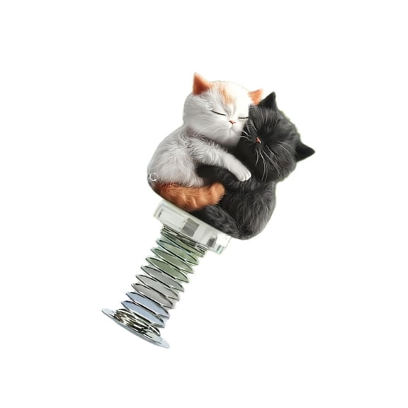 lanema Car Interior Desk Ornaments Shaking Cats Bobblehead Dashboard Car Decors Gift