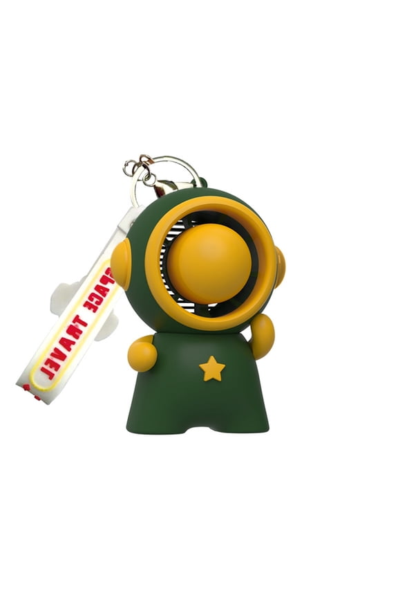 Portable Fan Astronaut Space Keychains Detachable Lanyard 3 Speeds Handheld Fan