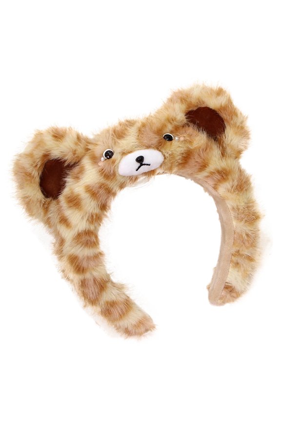 Cartoon Bear Plush Headbands Comfortable Hairband Accessory For for Women Teens