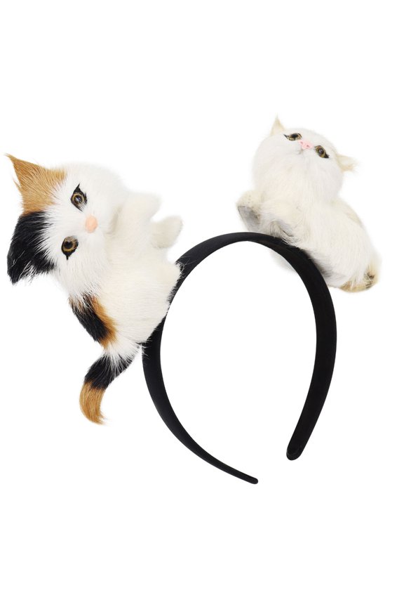 Cartoon Ears Stretchy Hairband User Friendly Cloth Hair Band Photography Props For Sports Event