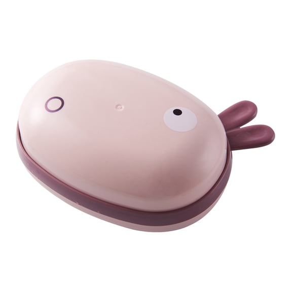 lanema Cartoon Rabbit Soap Box with Lid Waterproof Moisture Proof Sponge Holder for Home Bathroom Countertop Soaps Drain Dish Accessory