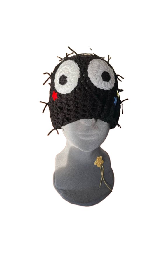 Cartoon Skullcap Hat Handmade Big Eye Hat Cartoon Style Surprise Gift for Girlfriend for Vacations Funny Eye