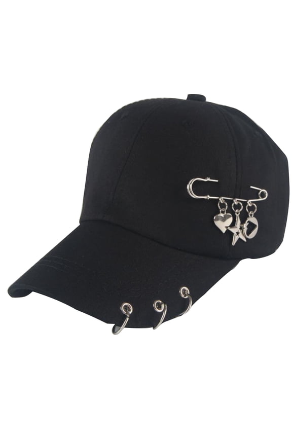 Casual Punk Hip Hop Fashion Baseball Cap for Sun for Protection Cap Adjustable O