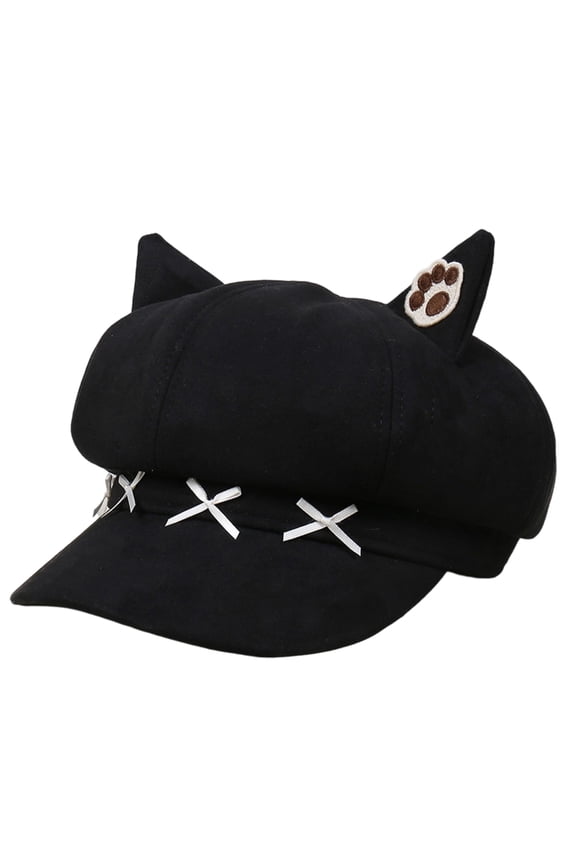 Cats Ear Octagonal Hat For Toddlers Soft Border Breathable Polyester Hat