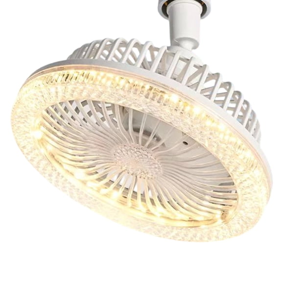 lanema Ceiling Mounted Fan Light Remote Controlled E27 Converter Base Cooling Fan Light Energy Saving Quiet Motor Enduring
