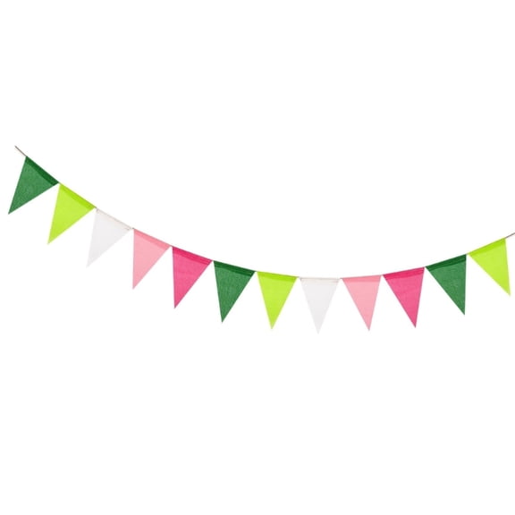 lanema Classical Holiday Triangle Flags Natural Texture For Seasonal Parties And Family Celebration