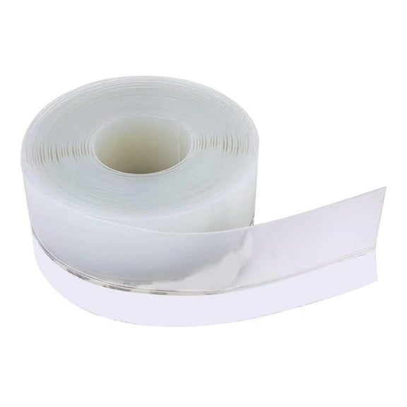 lanema Clear 10M Silicone Door Bottom Sealing Strips Tape Weatherproof Soundproof Stripping Tape 1 Roll for Gaps in House & Shower