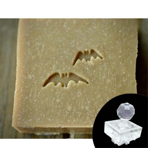 lanema Clear Soap Stamp Block Personalized Acrylic Transparent Soap Seal Stamper DIY Soap Making Supplies