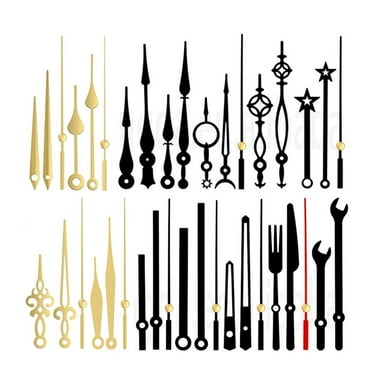 lanema Clock Hands 10/12/14/15/18set for Clock Making Simple Installation Versatile Use Clock Repair or Customization