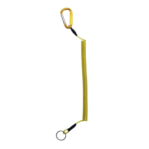 lanema Coiled Tether with Metal Clip for Pliers Boating 35cm Retractable Safety Lanyard